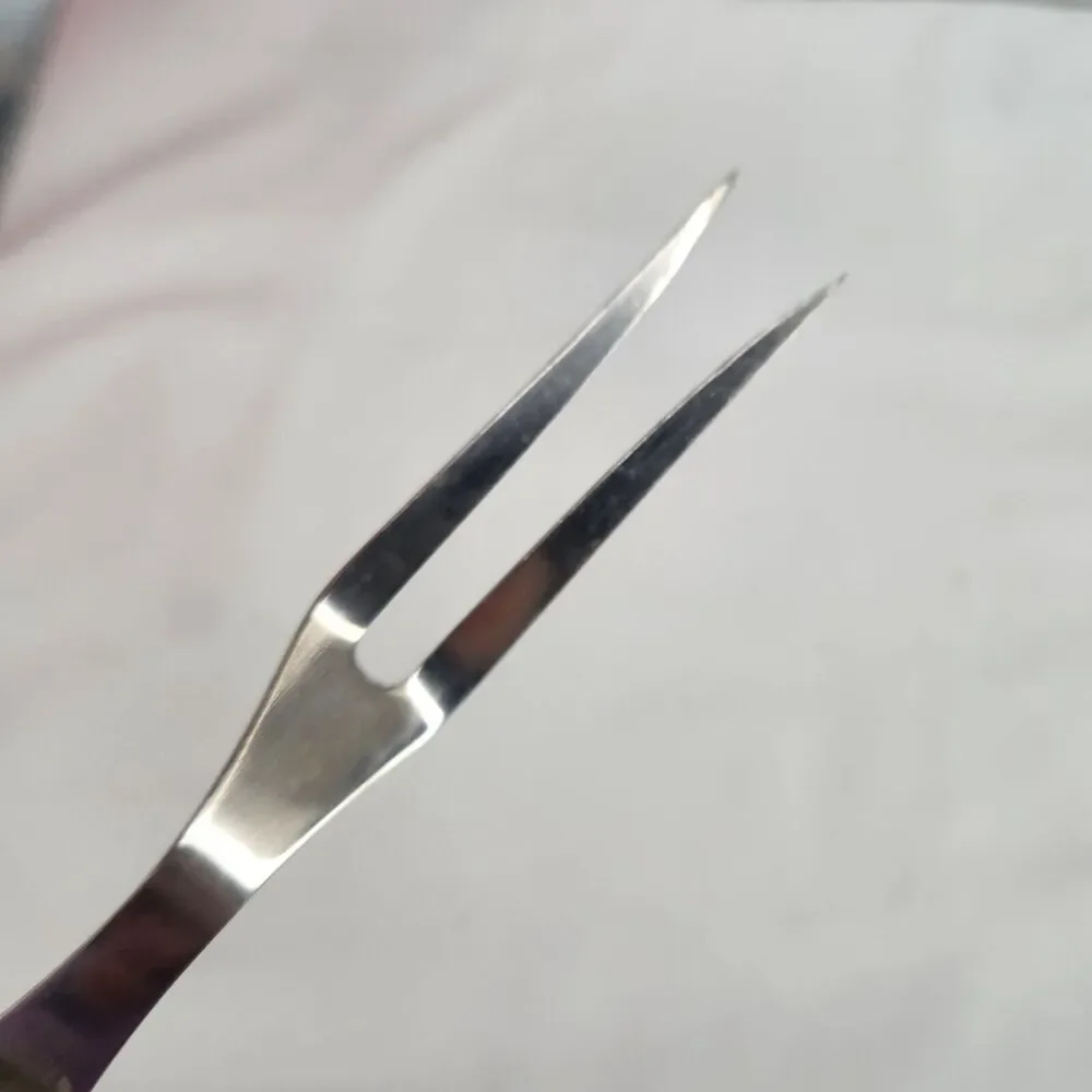 Vintage Antler Horn Faux Handle Knife & Fork Carving Set - Japan - 10